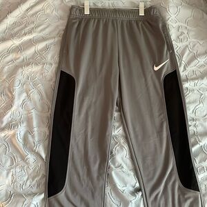 Black Gray Nike Dri-Fit Athletic Pants
